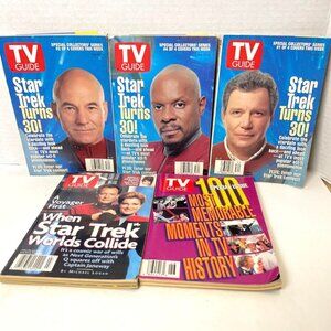 TV Guide Star Trek Captains Picard Kirk Sisko Janeway 100 History Moments READ